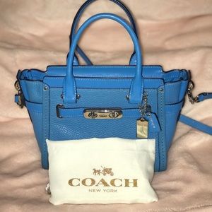 Coach Swagger 21 pebbled leather crossbody/satchel
